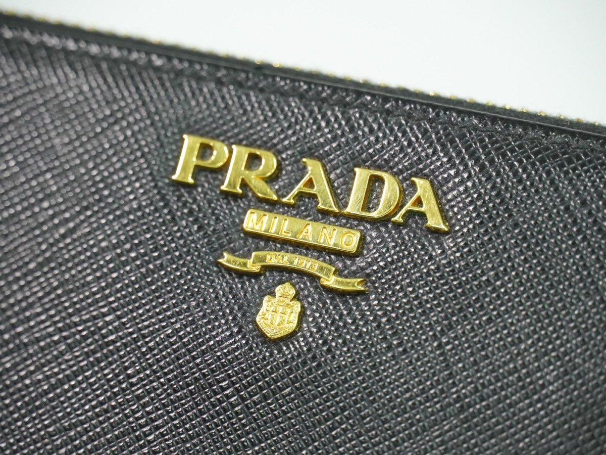 Prada Zip Around Tab Wallet - Brandsamsara