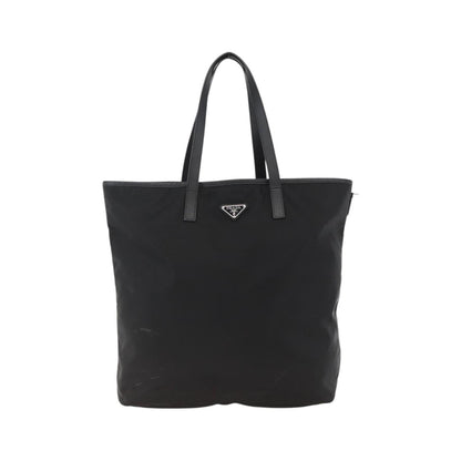 Prada Zip Tote Tessuto, Black, Nylon, Tote Bag