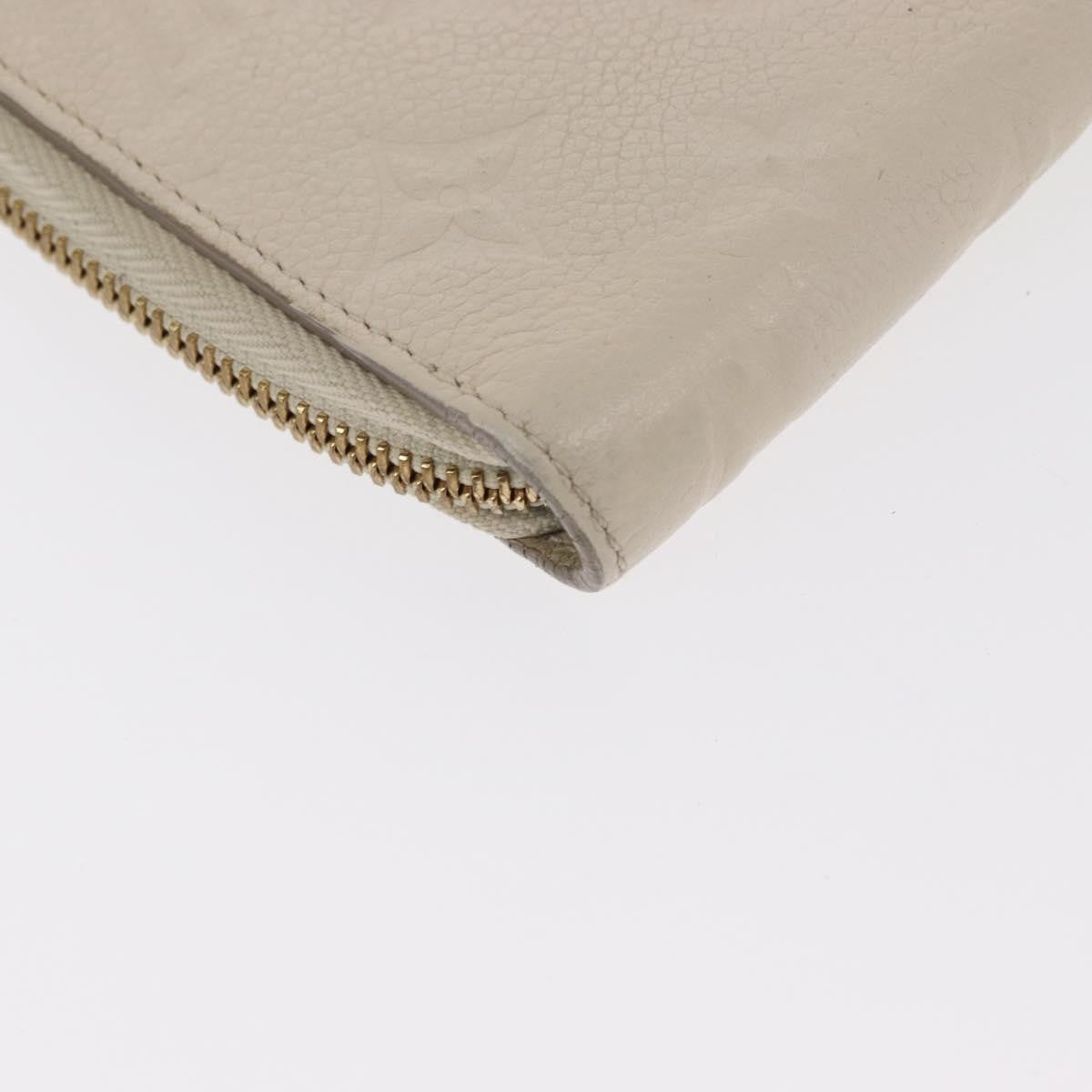 Louis Vuitton Zippy Wallet NM Leather Empreinte, WHITE, LEATHER, Wallets