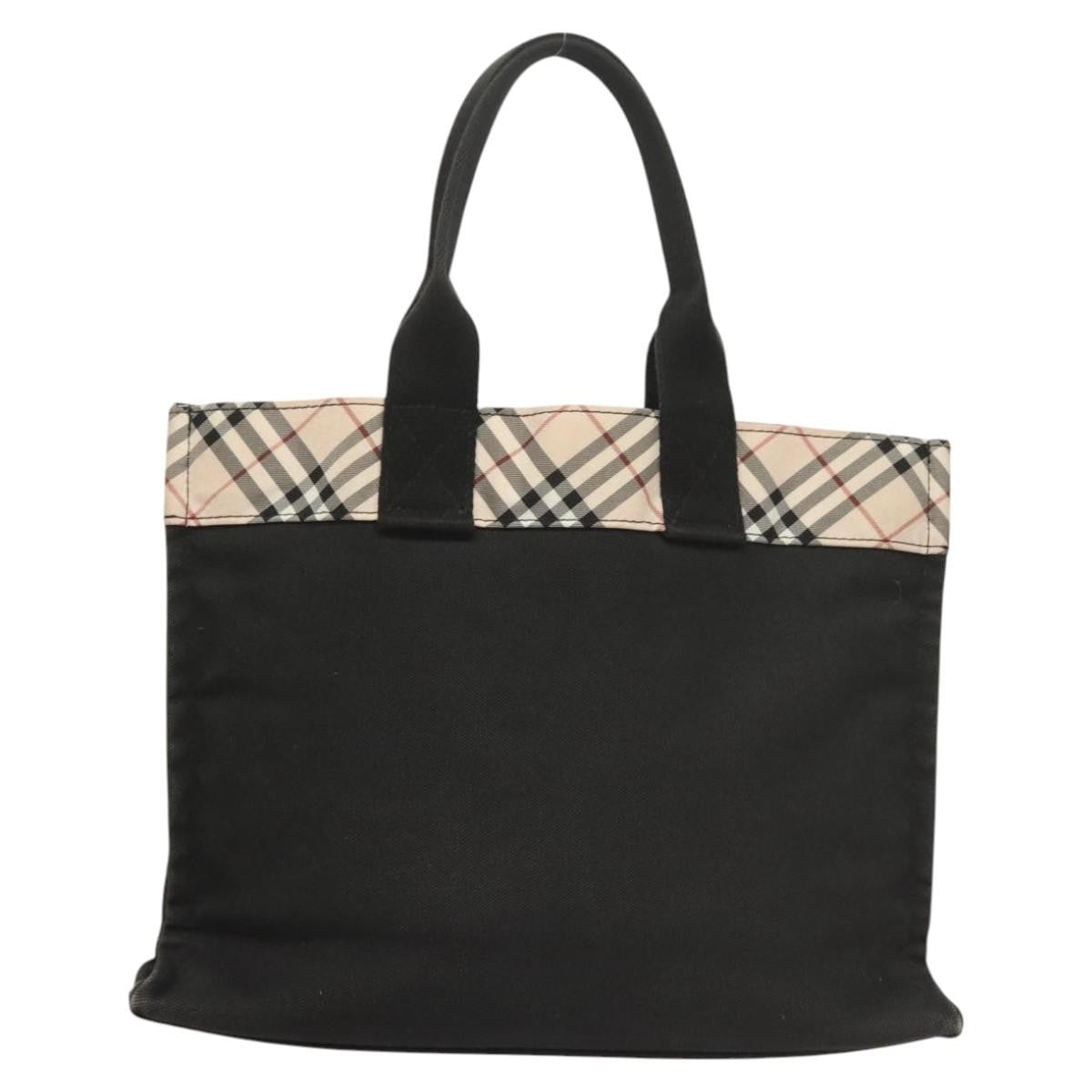 Burberry Nova Check Tote canvas check pattern, BLACK, CANVAS, Tote bag