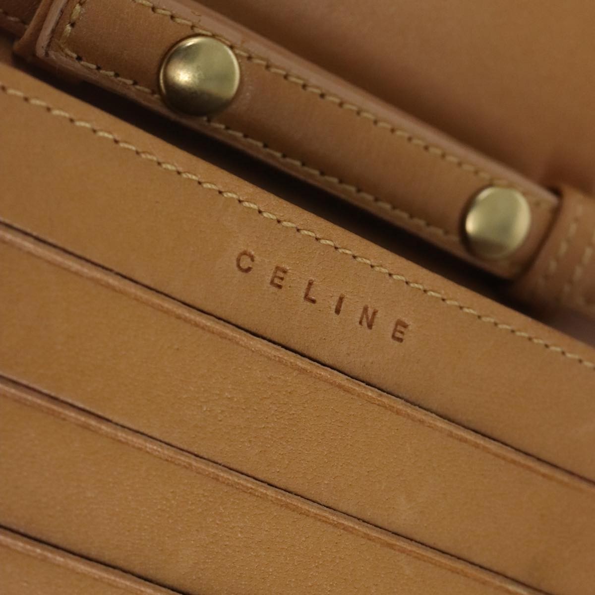Celine Vintage Macadam Shoulder Bag C Macadam canvas, BLUE, CANVAS, Shoulder bag