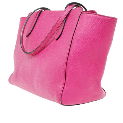 Gucci Swing Tote Leather, PINK, LEATHER, Tote bag