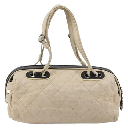 Chanel Matelassé Lambskin leather, Neutral, Leather, Handbag
