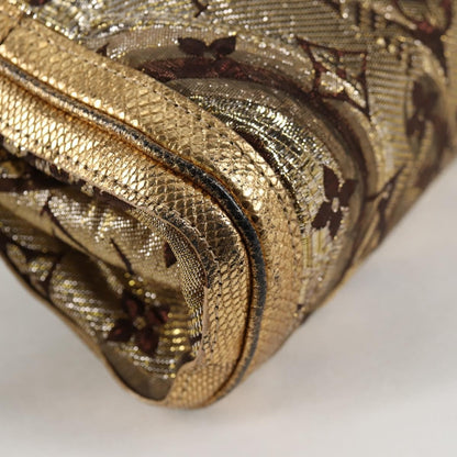 Louis Vuitton Thalie Clutch Brocade Monogram, GOLD, CANVAS, Clutche & pouche