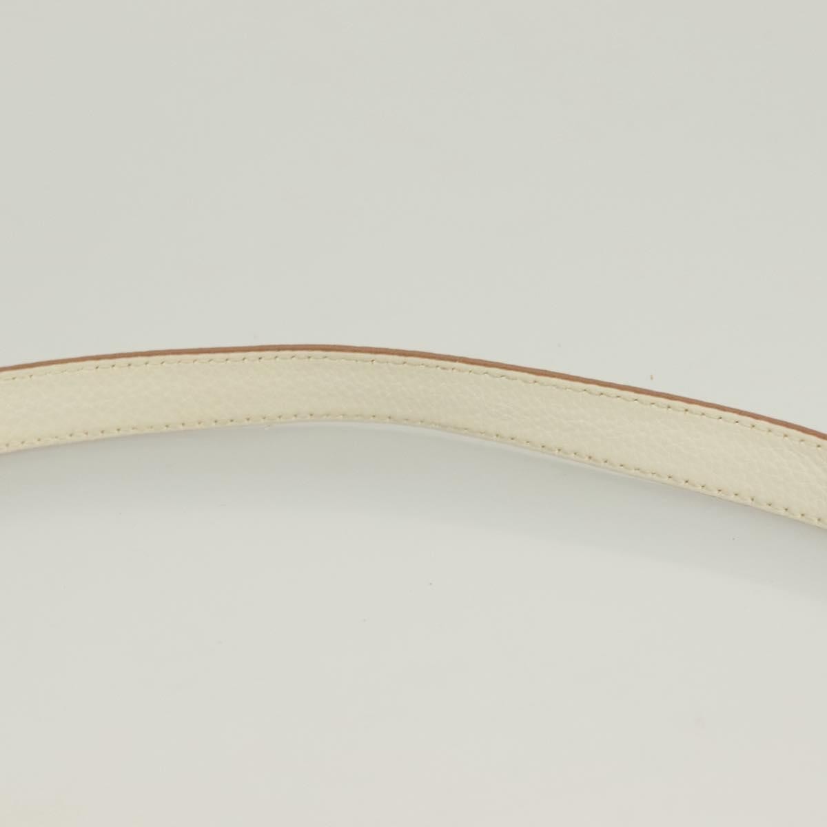 Salvatore Ferragamo Gancini Shoulder Bag Leather, WHITE, LEATHER, Shoulder bag