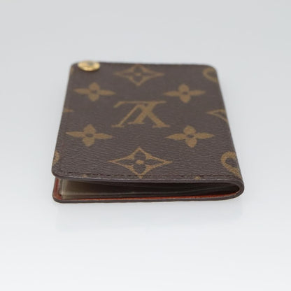 Louis Vuitton Porte Cartes Pression Card Case Monogram Canvas, BROWN, CANVAS, Card Holders
