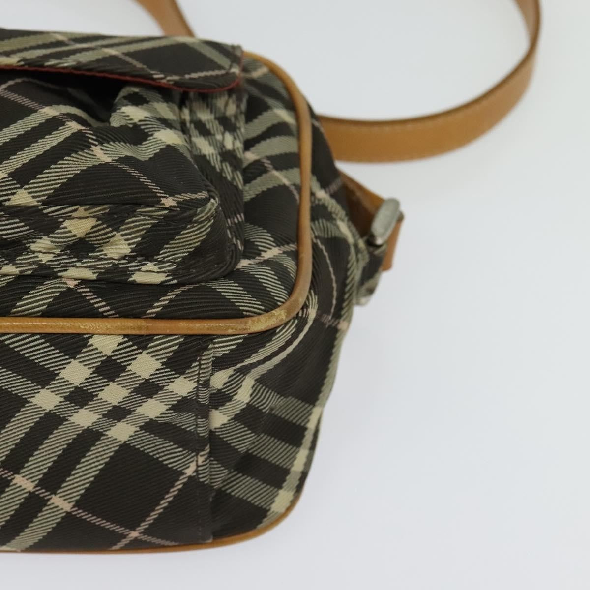 Burberry Nova Check Blue Label Canvas, BLACK, CANVAS, Shoulder bag
