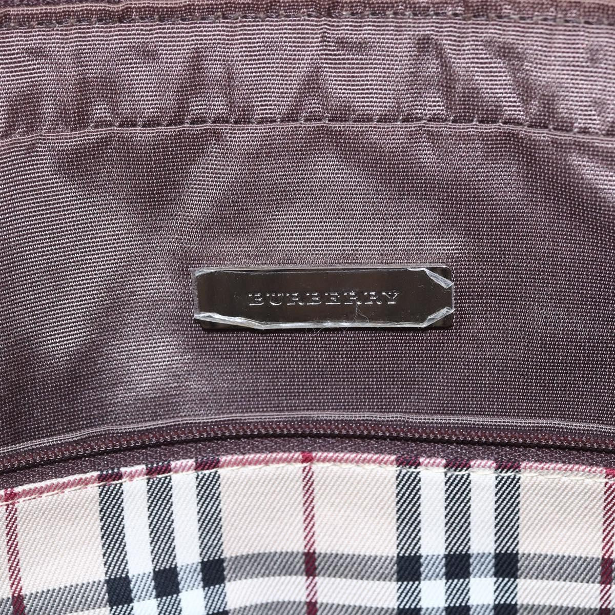 Burberry Vintage Handbag Leather, BROWN, LEATHER, Handbag