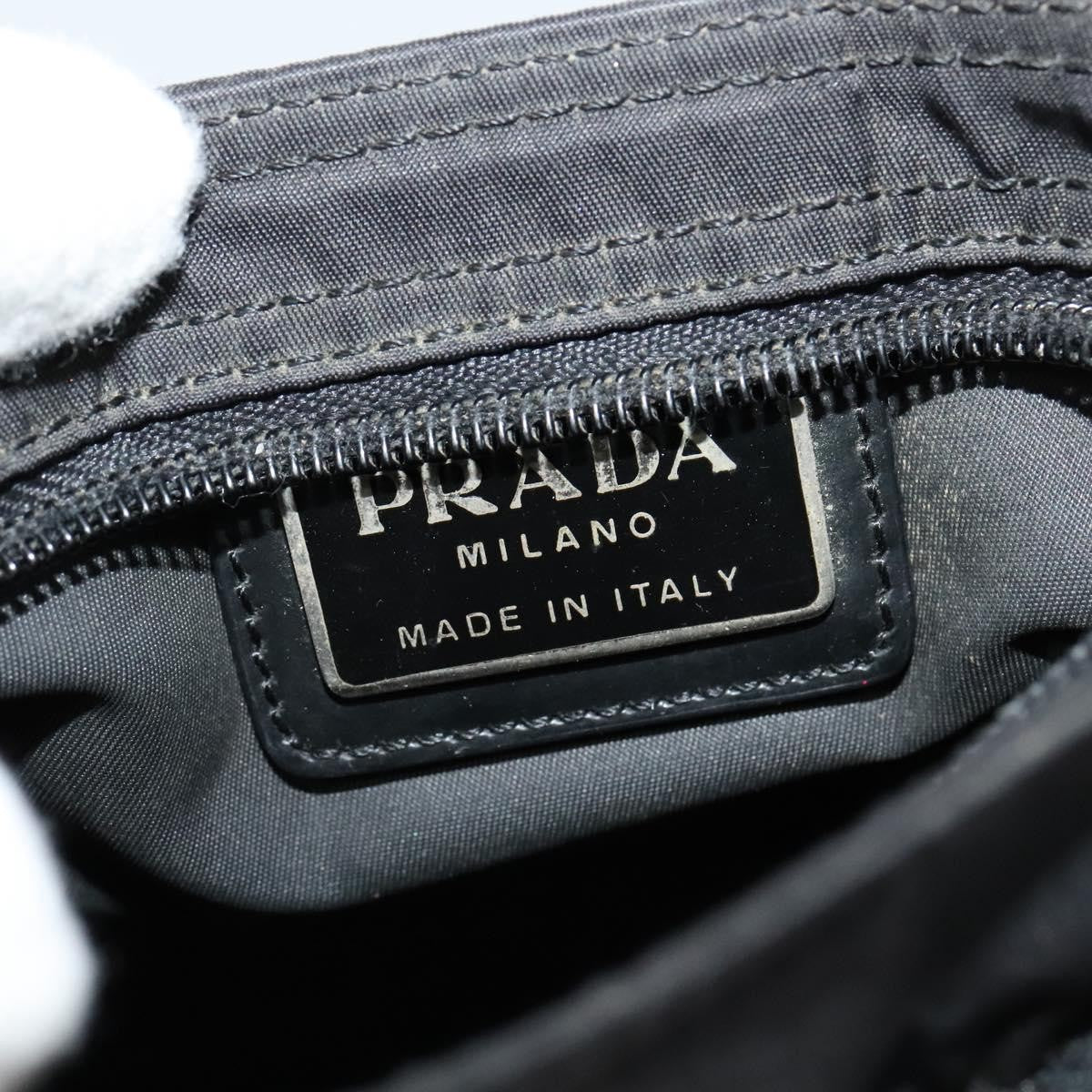 Prada Flat Messenger Bag Tessuto, BLACK, NYLON, Shoulder bag