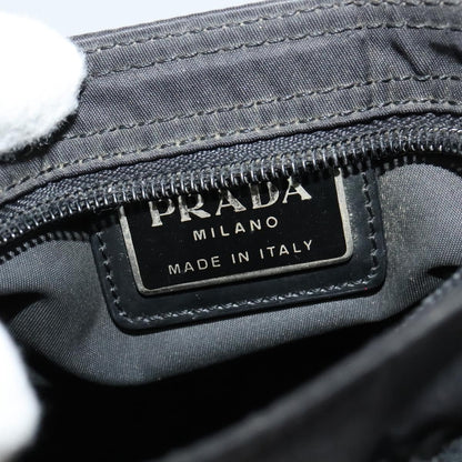 Prada Flat Messenger Bag Tessuto, BLACK, NYLON, Shoulder bag