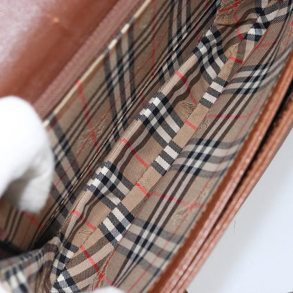 Burberry Flap Shoulder Bag Leather, BROWN, LEATHER, Shoulder bag