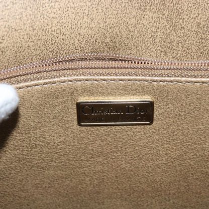 Christian Dior Vintage Honeycomb Handbag Canvas Leather, BEIGE, CANVAS, Handbag