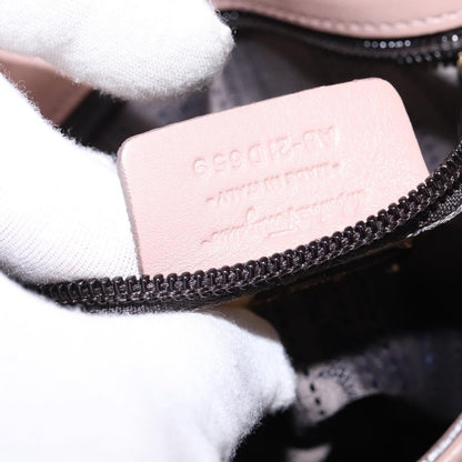 Salvatore Ferragamo Gancini Shoulder Bag Leather, BEIGE, LEATHER, Shoulder bag