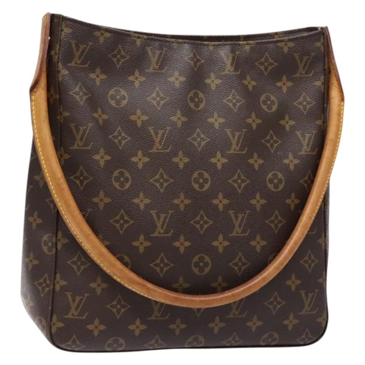Louis Vuitton Looping Handbag Monogram Canvas, BROWN, CANVAS, Handbag