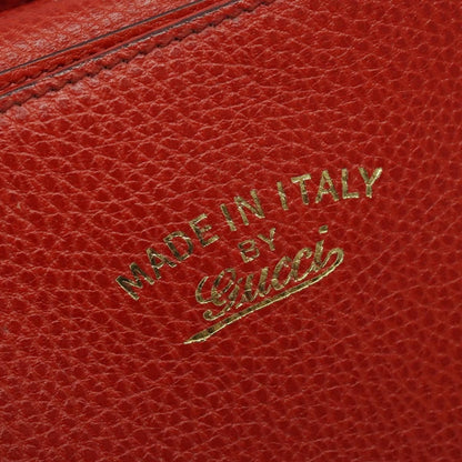 Gucci Swing Tote Leather, RED, LEATHER, Tote bag
