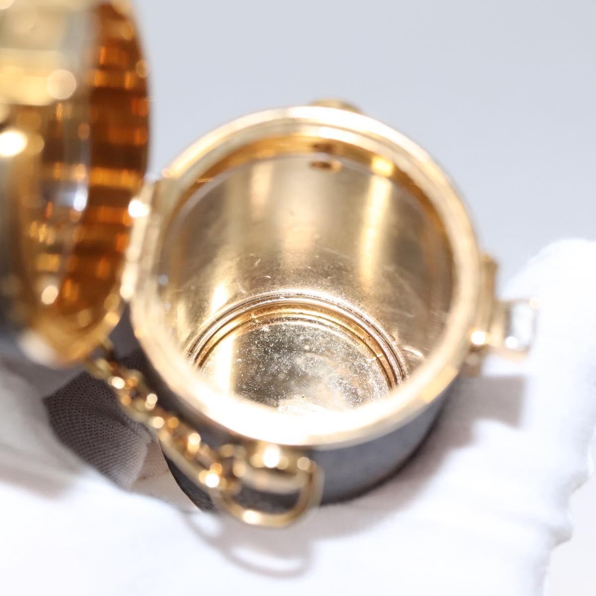 Louis Vuitton Lipstick Case on Chain Monogram Canvas, BROWN, CANVAS, Clutche & pouche