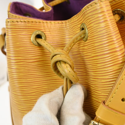 Louis Vuitton Petit Noe Handbag Epi Leather, Yellow, Leather, Shoulder Bag