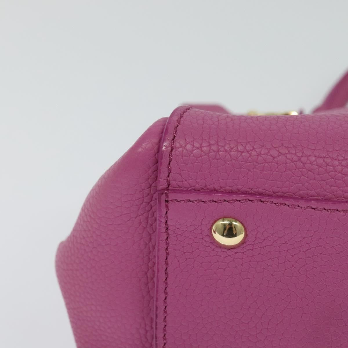 Salvatore Ferragamo Sofia Satchel Leather, PINK, LEATHER, Handbag