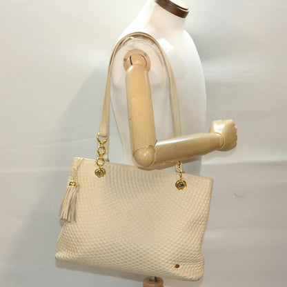 Bally Vintage Shoulder Bag Leather, BEIGE, LEATHER, Shoulder bag