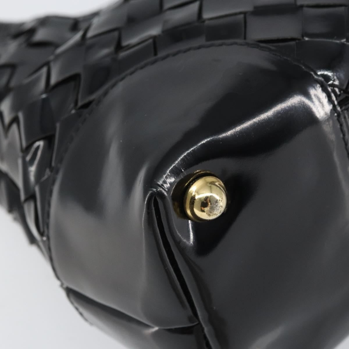 Bottega Veneta Intrecciato Tote Patent leather, BLACK, PATENT_LEATHER, Tote bag