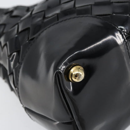 Bottega Veneta Intrecciato Tote Patent leather, BLACK, PATENT_LEATHER, Tote bag