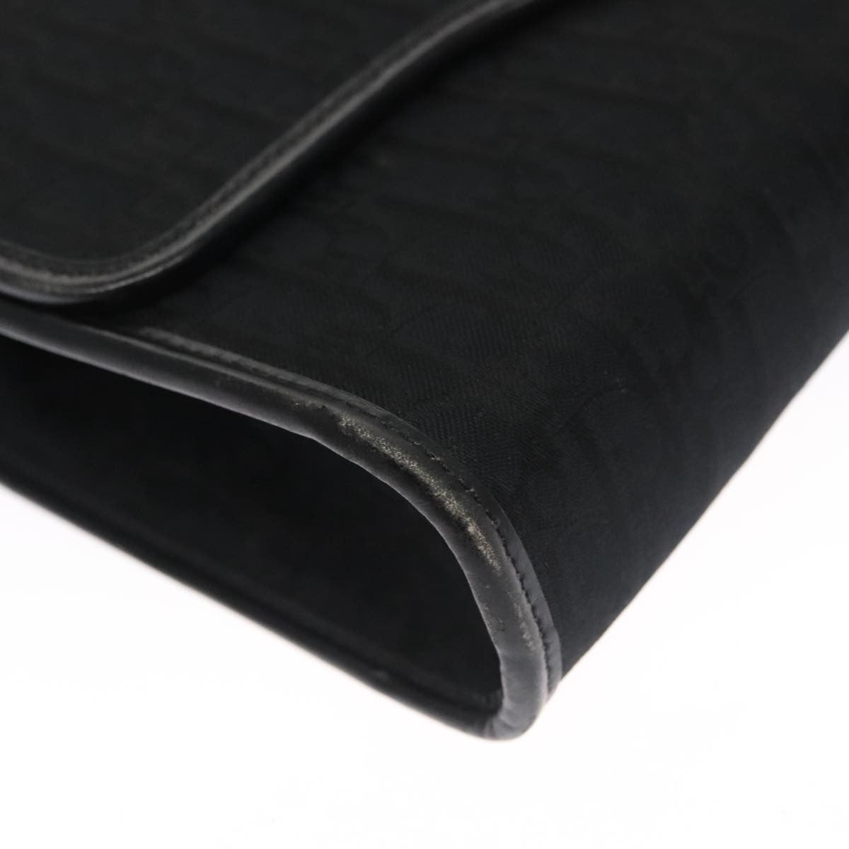 Christian Dior Vintage Trotter Crossbody Bag Diorissimo Coated Canvas, BLACK, CANVAS, Shoulder bag