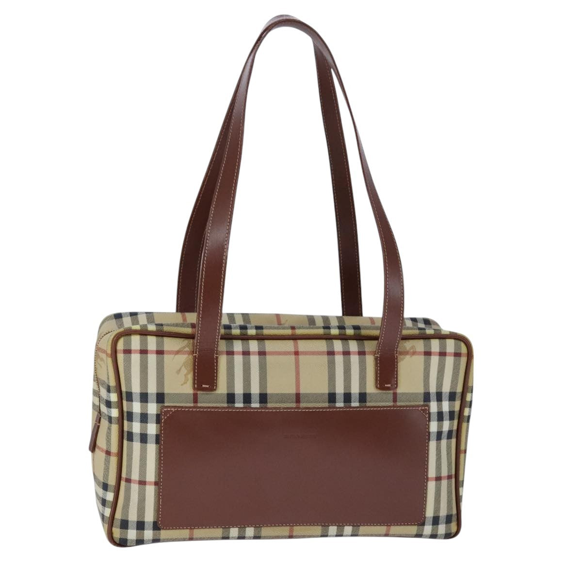 Burberry Regent Tote Haymarket Coated Canvas, BEIGE, PVC, Handbag