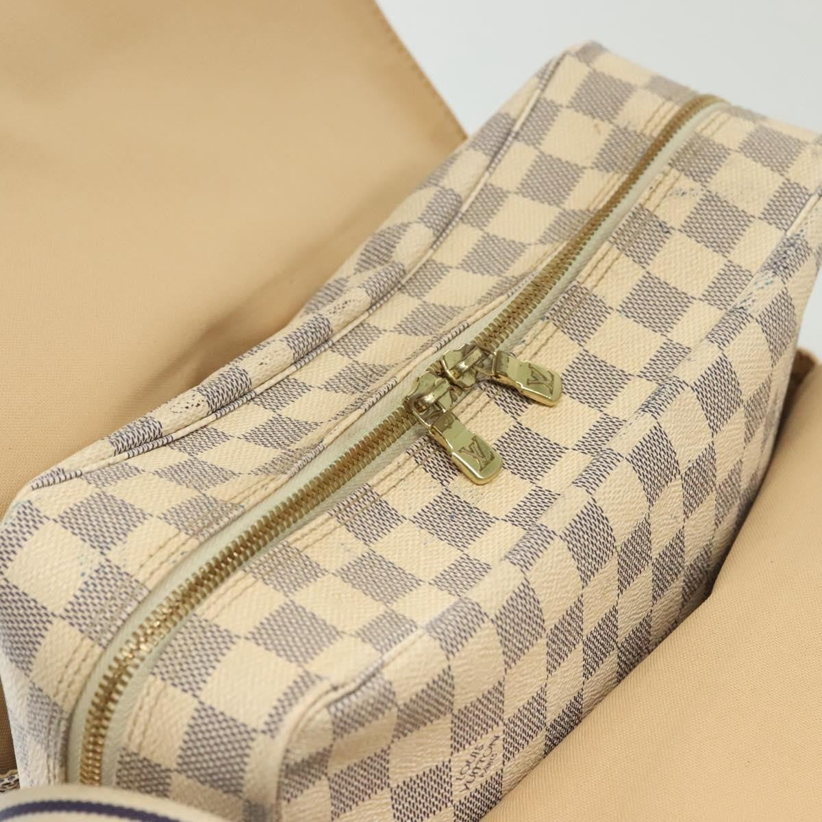 Louis Vuitton Naviglio Handbag Damier, WHITE, CANVAS, Shoulder bag