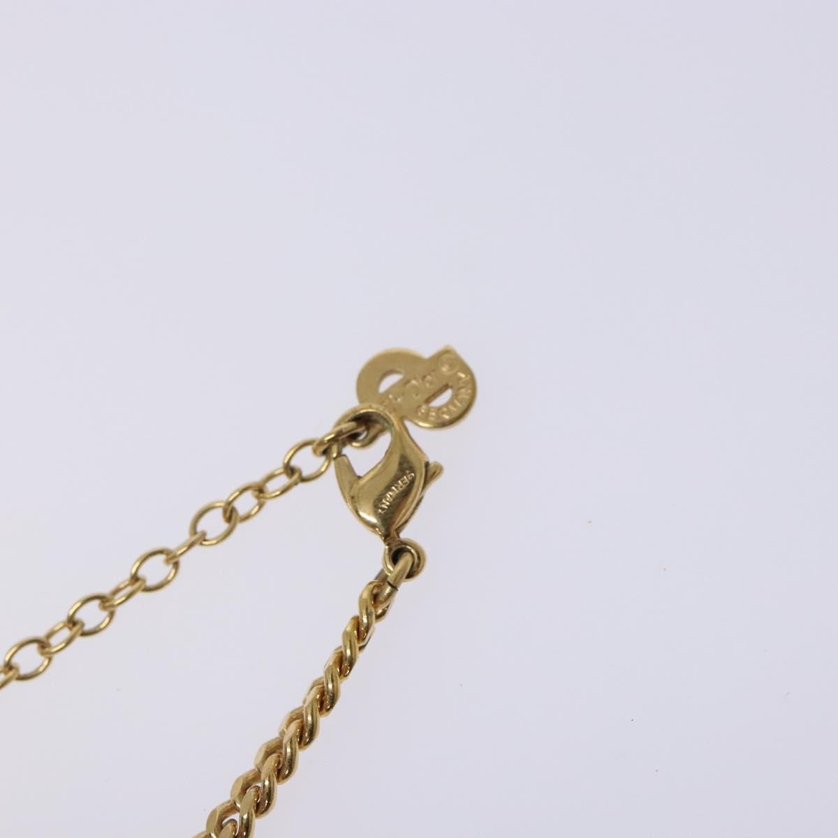 Christian Dior CD Pendant Necklace Gold-plated, GOLD, METAL, Necklace