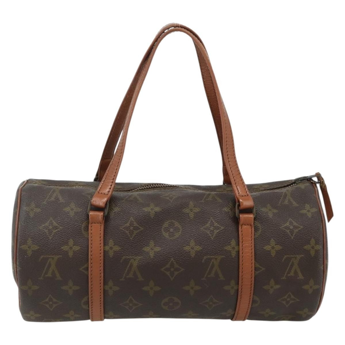 Louis Vuitton Papillon Handbag Monogram Canvas, Brown, Canvas, Handbag