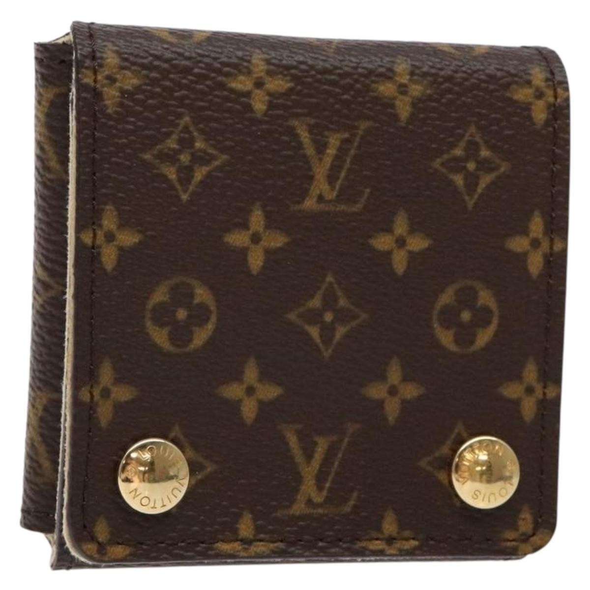 Louis Vuitton CASE JEWELRY BOX Canvas, BROWN, CANVAS, Wallets