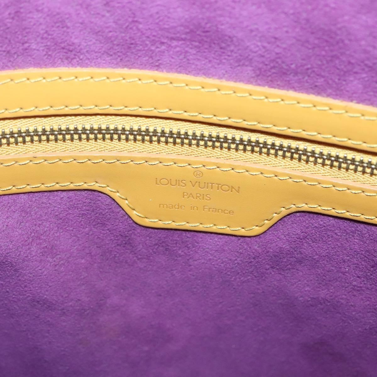 Louis Vuitton Lussac Handbag Epi Leather, YELLOW, LEATHER, Shoulder bag