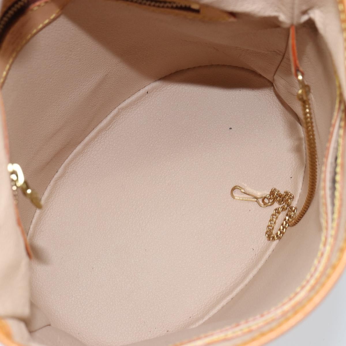 Louis Vuitton Petit Bucket Bag Monogram Canvas, BROWN, CANVAS, Tote bag