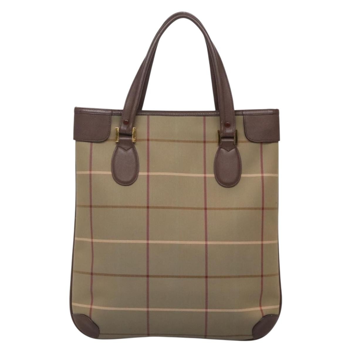 Burberry Nova Check Tote Canvas and Leather, BEIGE, CANVAS, Tote bag