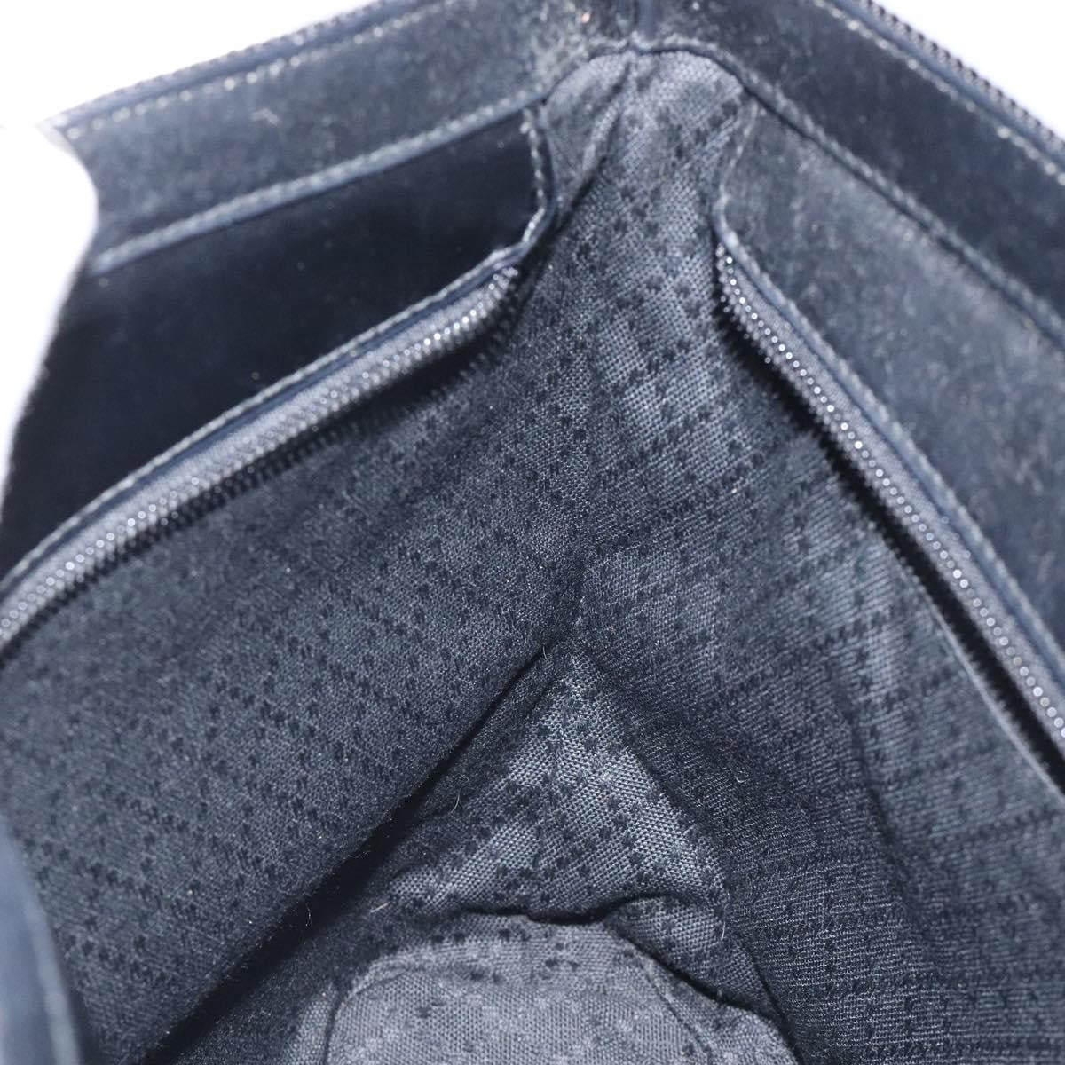 Gucci Vintage Bamboo Handle Tote Nylon, BLACK, NYLON, Tote bag