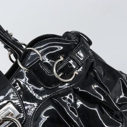 Salvatore Ferragamo Marisa Crossbody Patent leather, BLACK, PATENT_LEATHER, Handbag