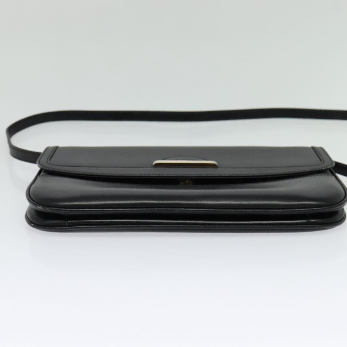 Bally Vintage Shoulder Bag Leather, Black, Leather, Shoulder Bag