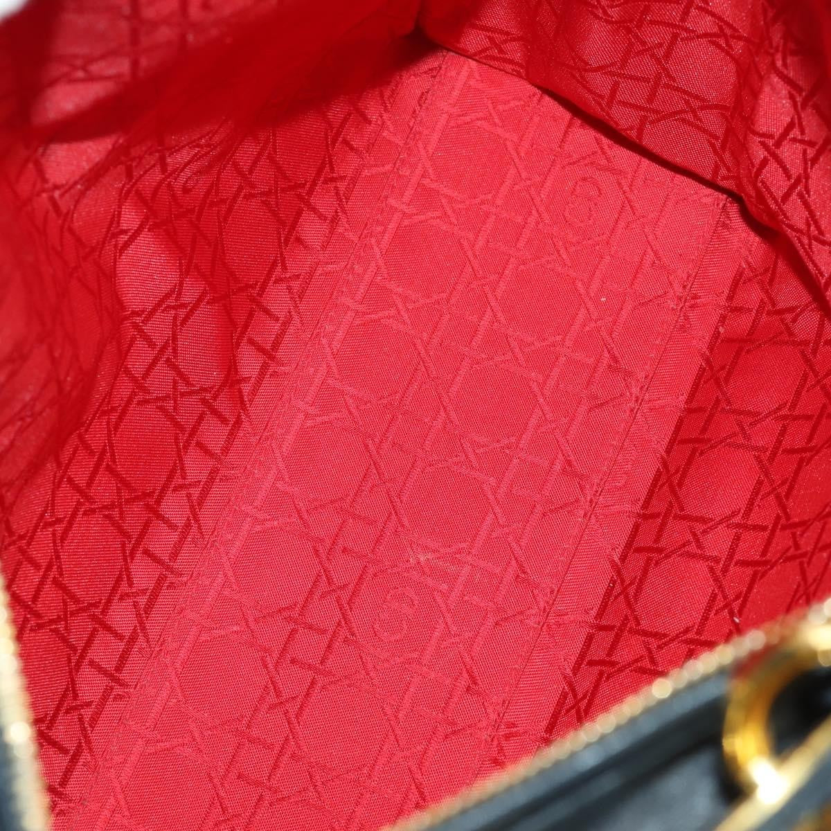 Christian Dior Vintage Lady Dior Bag Cannage Quilt Lambskin, BLACK, LEATHER, Handbag