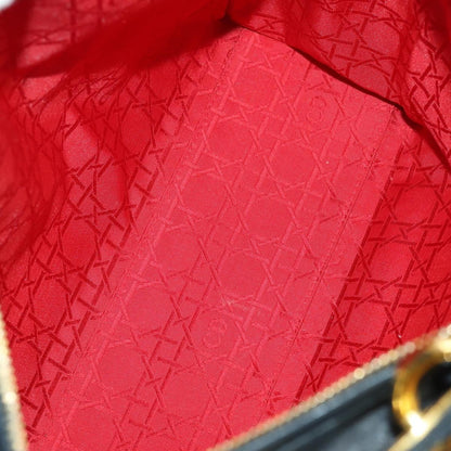 Christian Dior Vintage Lady Dior Bag Cannage Quilt Lambskin, BLACK, LEATHER, Handbag