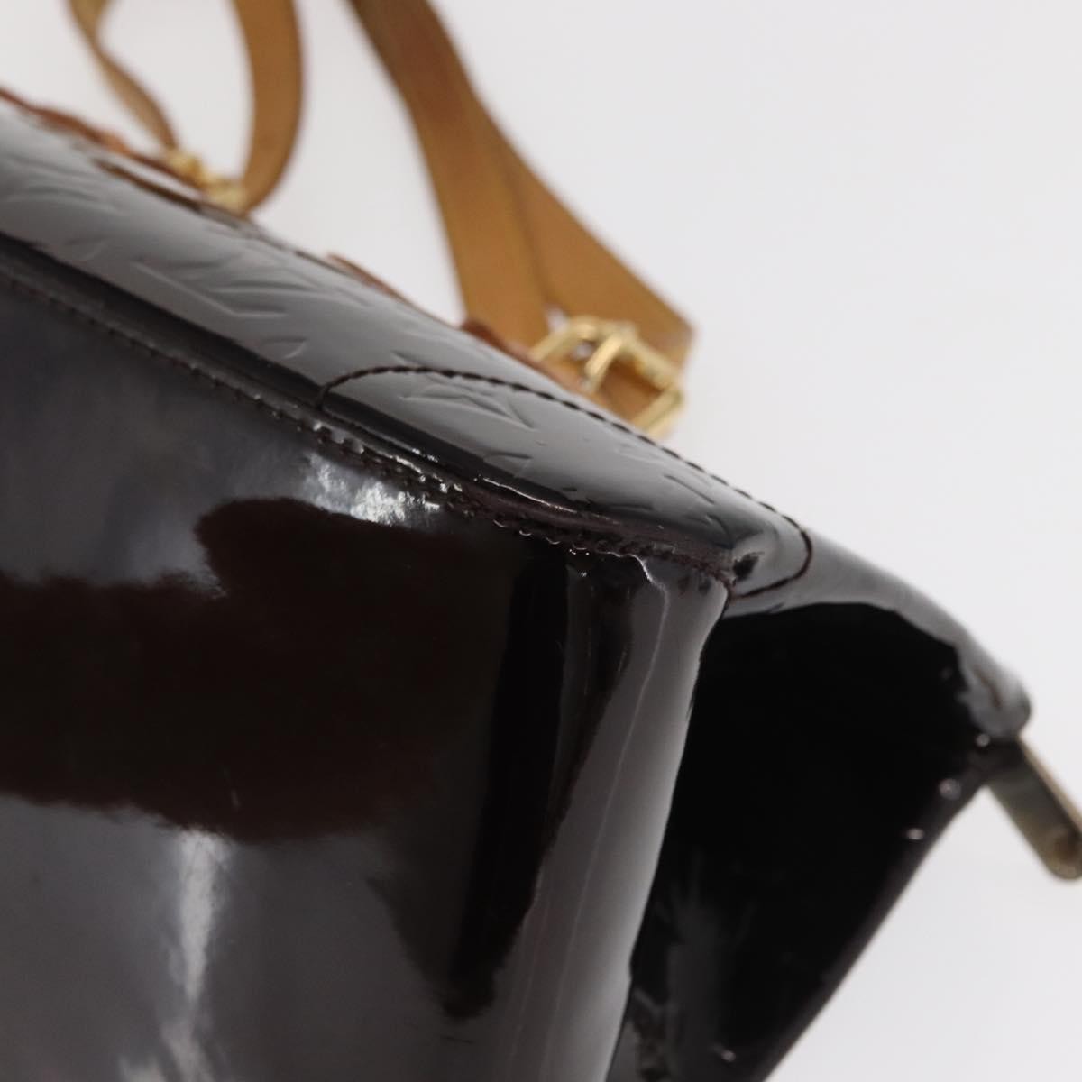 Louis Vuitton Rosewood Avenue Handbag Monogram Vernis, BROWN, PATENT_LEATHER, Shoulder bag
