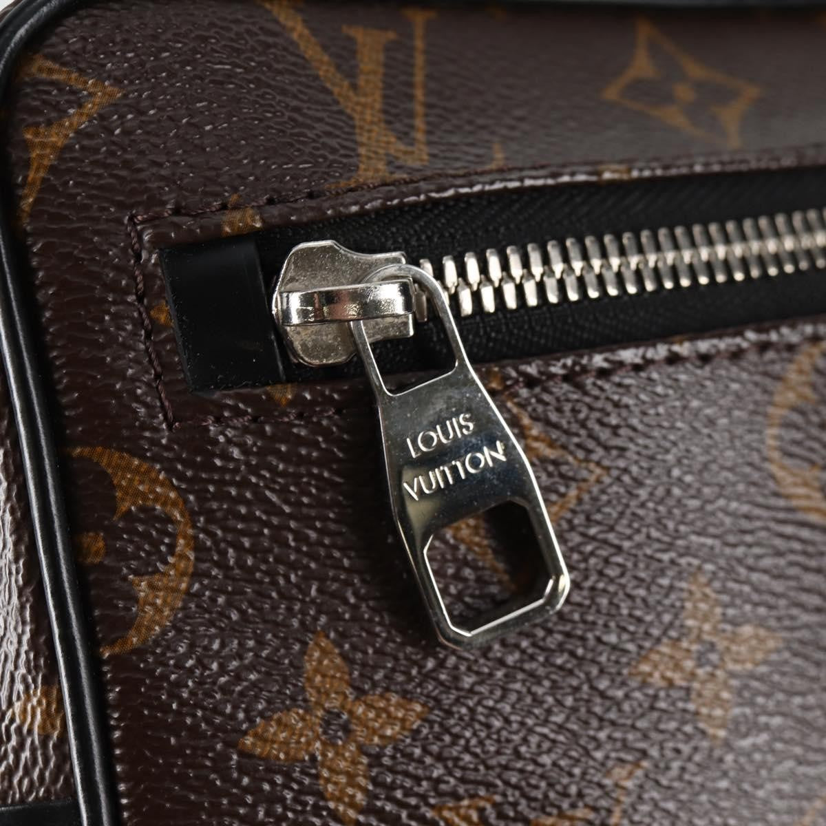 Louis Vuitton Kasai Clutch Macassar Monogram Canvas, BROWN, CANVAS, Clutche & pouche