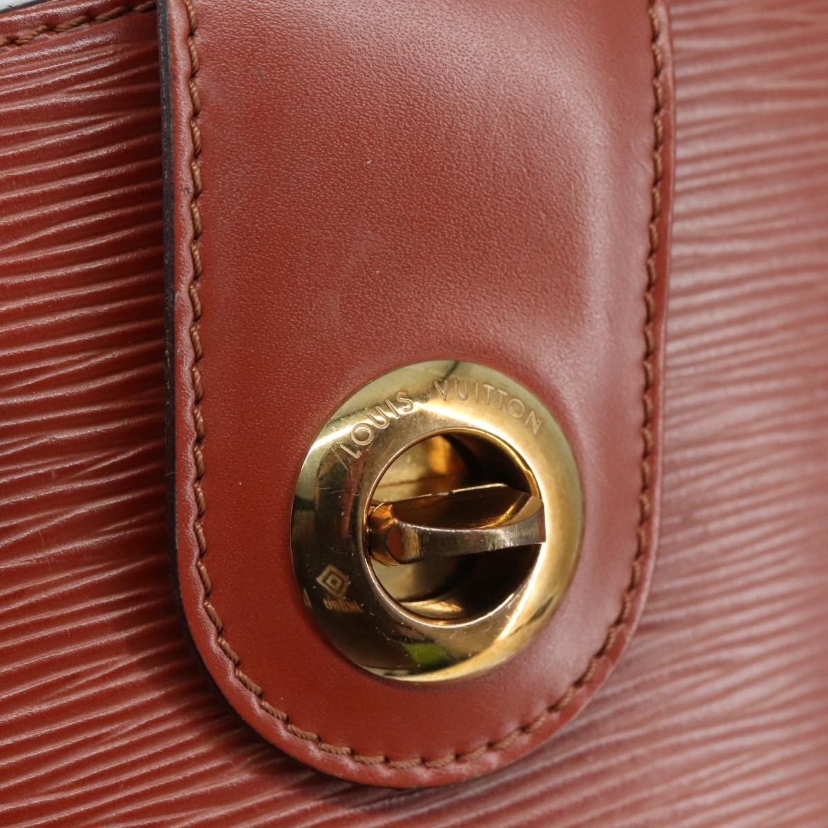 Louis Vuitton Cluny Shoulder Bag Epi Leather, BROWN, LEATHER, Shoulder bag