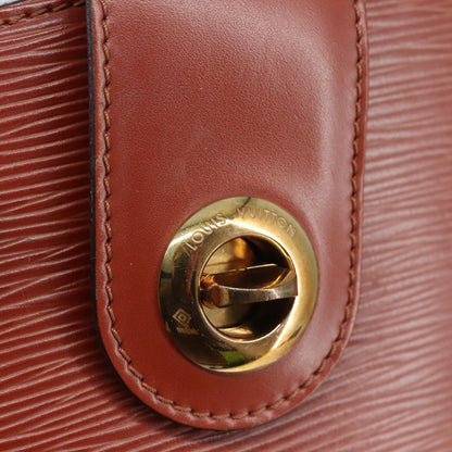 Louis Vuitton Cluny Shoulder Bag Epi Leather, BROWN, LEATHER, Shoulder bag