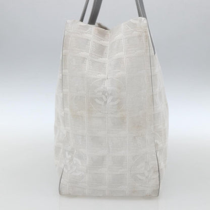 Chanel Travel Line Tote Nylon, SILVER, NYLON, Tote bag