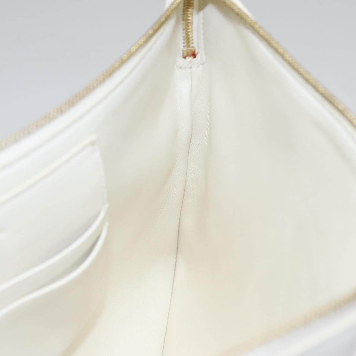 Celine Bicolor Solo Clutch Leather, GRAY, LEATHER, Clutche & pouche