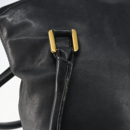 Loewe Anagram handbag Leather, BLACK, LEATHER, Handbag
