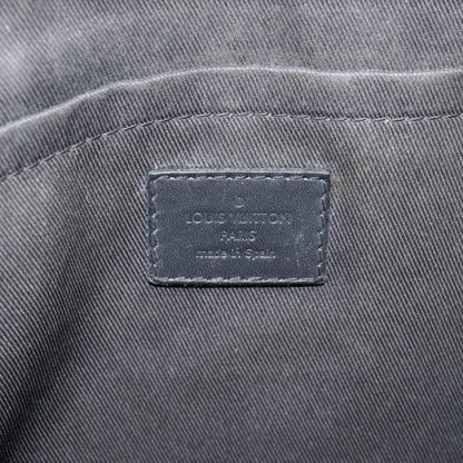 Louis Vuitton Discovery Pochette Monogram Shadow Leather, BLACK, LEATHER, Clutche & pouche