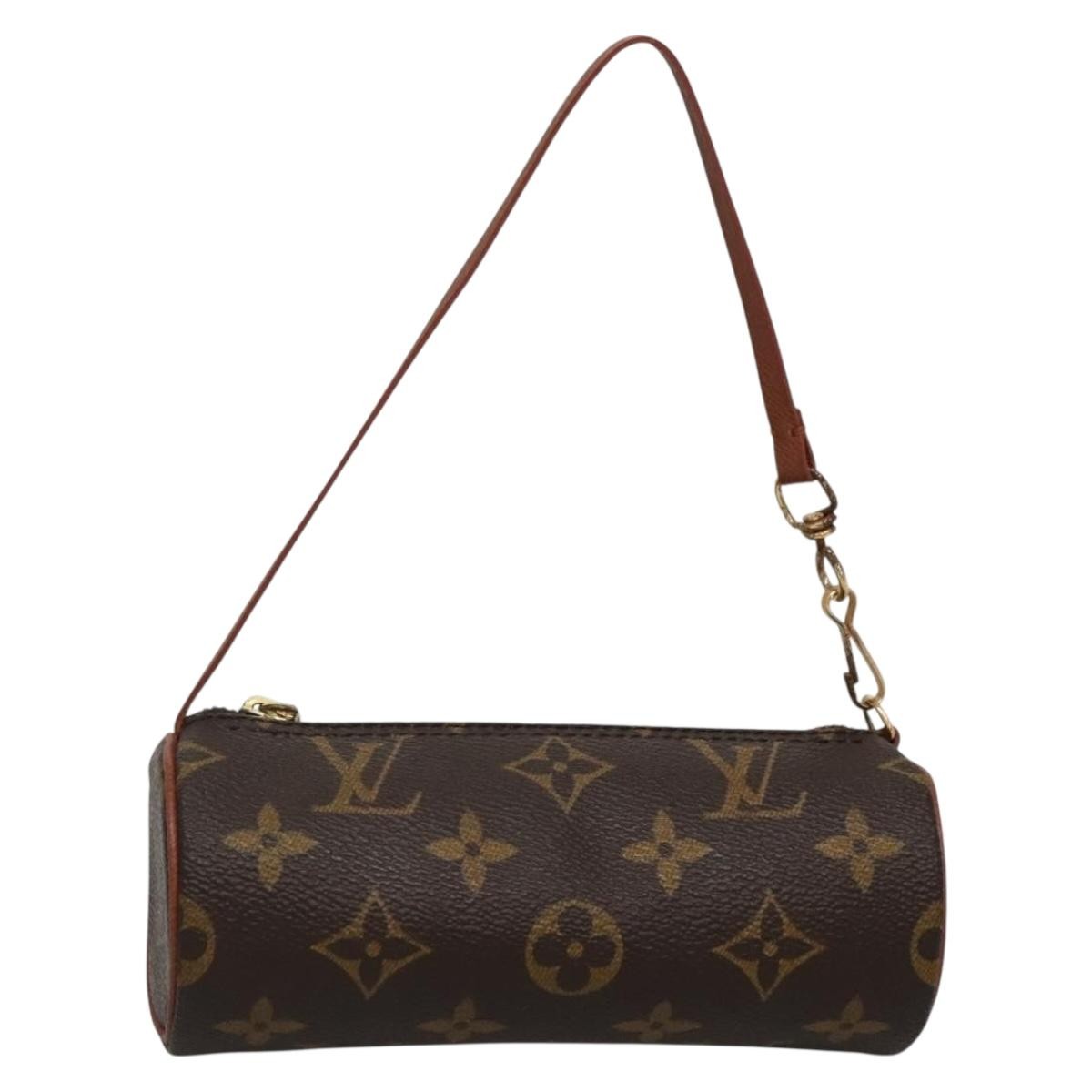 Louis Vuitton Papillon Pochette Monogram Canvas, BROWN, CANVAS, Clutche & pouche