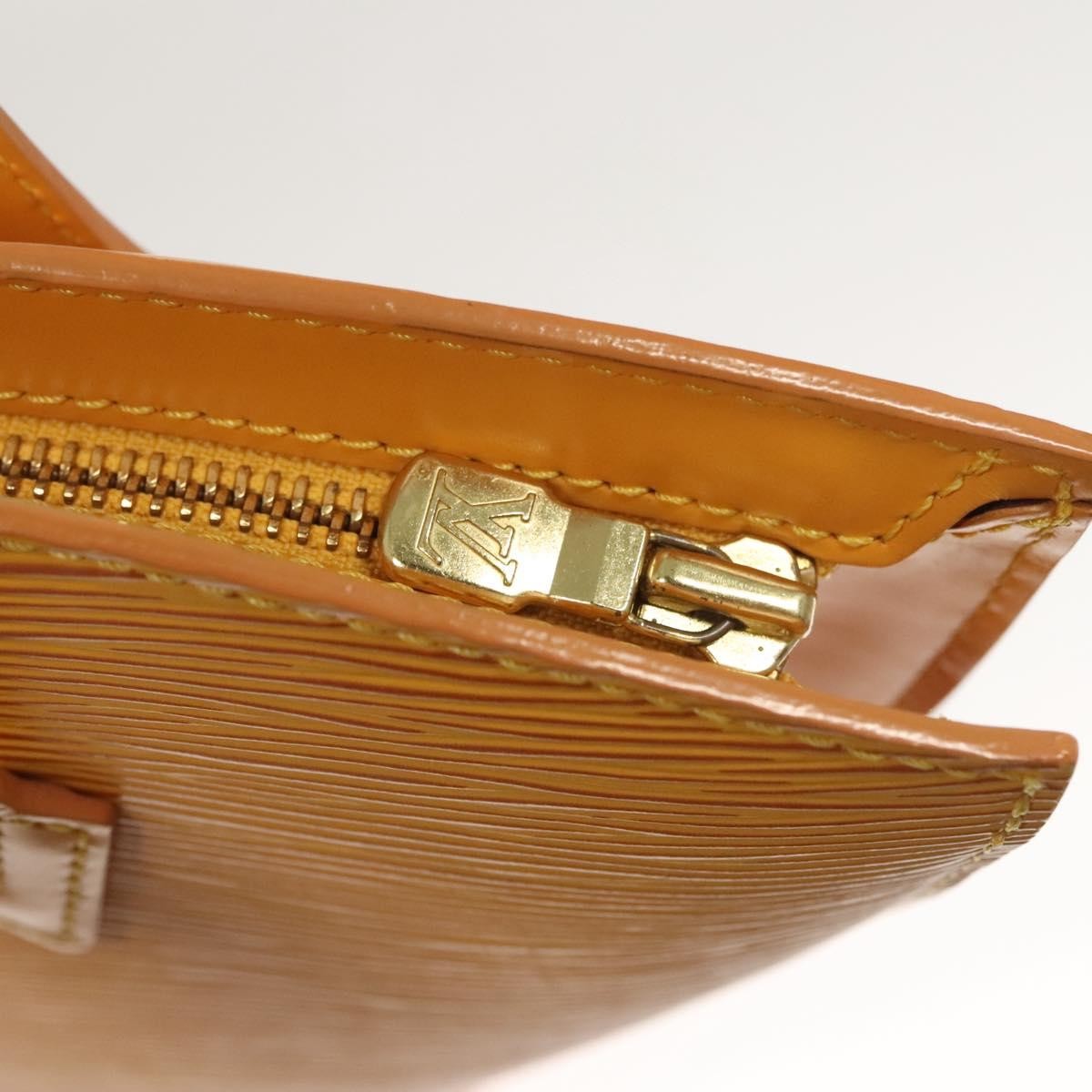 Louis Vuitton Saint Jacques Handbag Epi Leather, YELLOW, LEATHER, Handbag