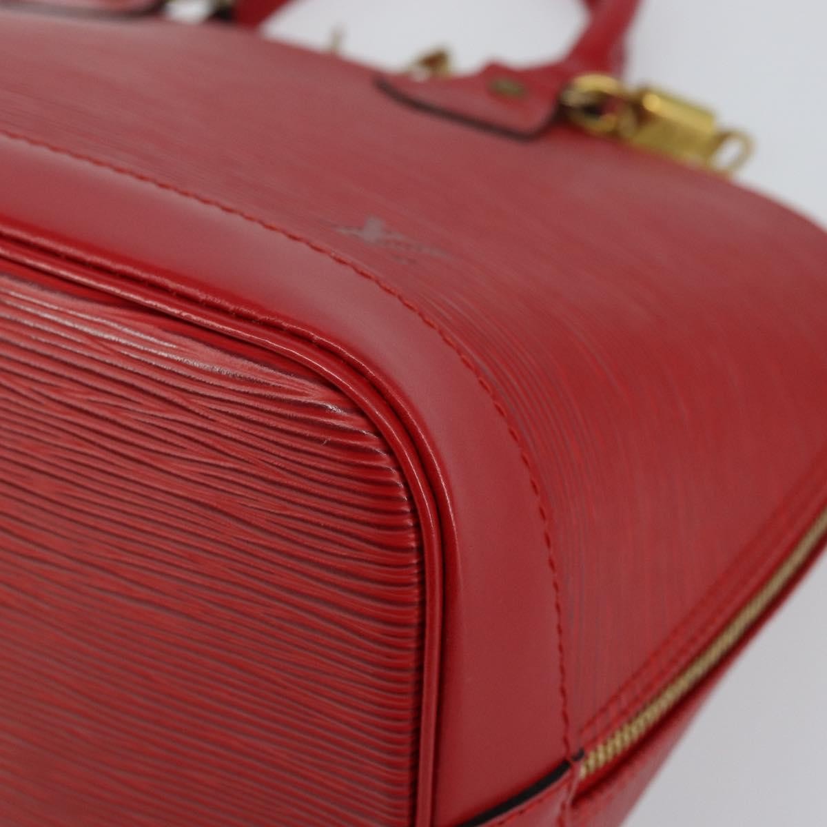Louis Vuitton Alma Handbag Epi Leather, RED, LEATHER, Handbag